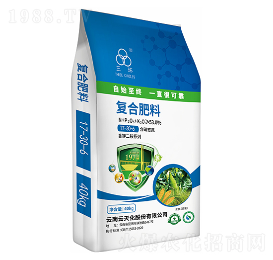 含硝態(tài)氮復(fù)合肥料17-30-6-三環(huán)-云天化農(nóng)資