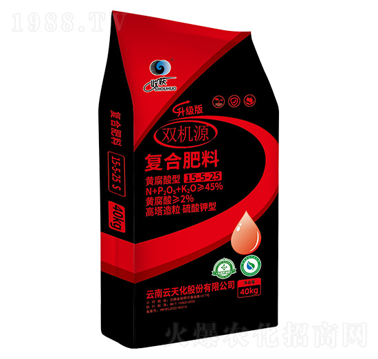 高塔造粒硫酸鉀型復(fù)合肥料15-5-25-雙機(jī)源-云天化