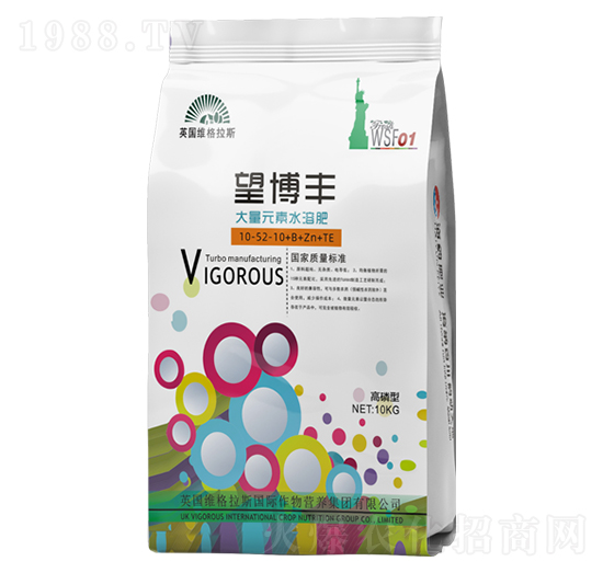 高磷型大量元素水溶肥10-52-10+B+Zn+TE-望博豐-海韻生物