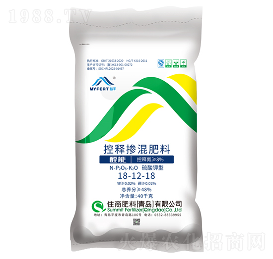 夢(mèng)豐控釋摻混肥18-12-18-住商肥料