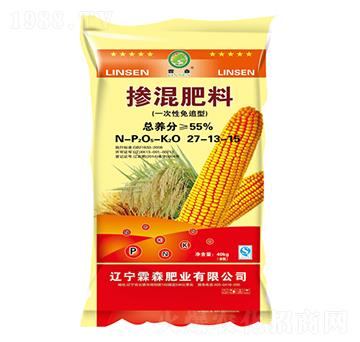 一次性免追摻混肥料27-13-15-霖森