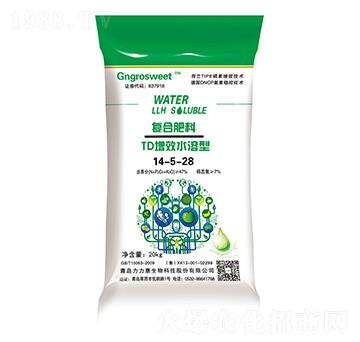 20kgTD增效水溶型復(fù)合肥料14-5-28-力力惠生物